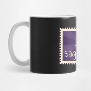 Sagittarius Zodiac Sign Stamp Mug